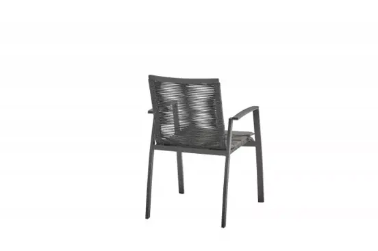 Torino dining stoel rope antraciet www.tuinmeubels.nl