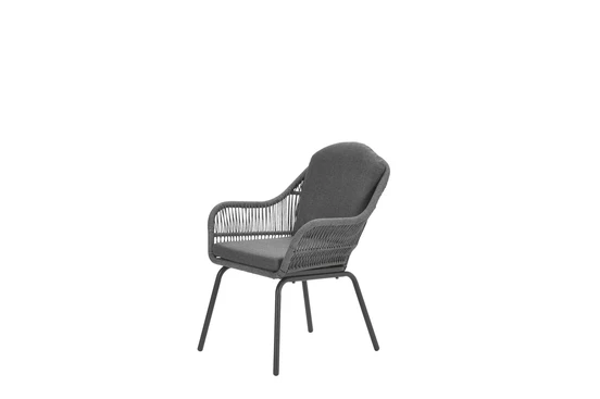 Triton dining stoel zwart grijs, Garden Impressions, tuinmeubels.nl