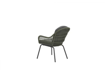 Triton dining stoel zwart groen achterkant, Garden Impressions, tuinmeubels.nl