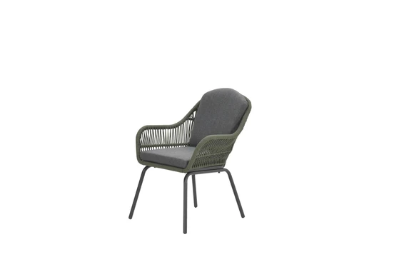 Triton dining stoel zwart groen, Garden Impressions, tuinmeubels.nl