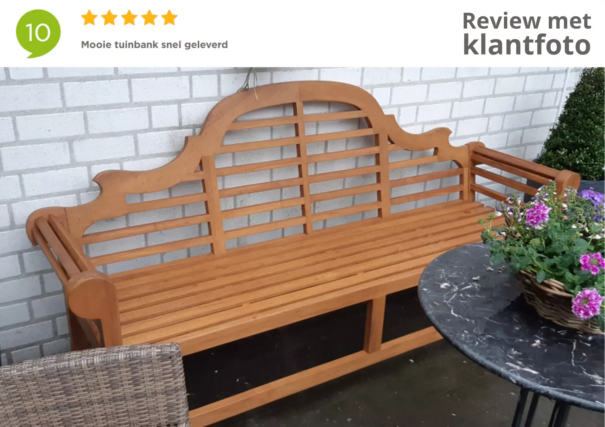 maniac Communistisch Schiereiland Tuinbank Marlboro teak 180 cm - Tuinmeubels.nl