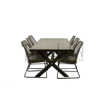 Tuinset Babilonia met Vita Braga 240cm tafel www.tuinmeubels.nl