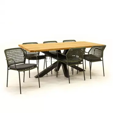 Tuinset Barista Green met Spectral 200cm tafel - afbeelding 1