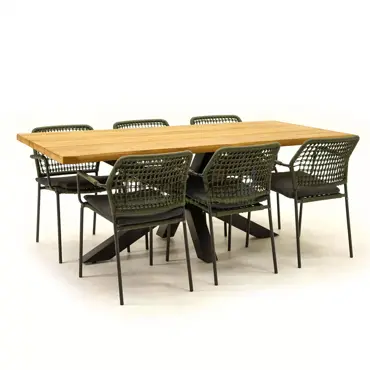 Tuinset Barista Green met Spectral 200cm tafel - afbeelding 2