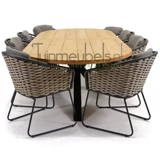 Tuinset Bo dining met Mistral tafel ovaal 280cm, tuinmeubels.nl, foto 3