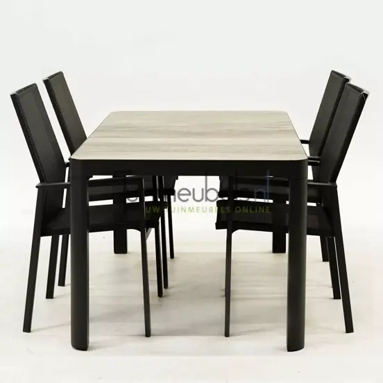 Tuinset Delia hoge rug met Castilla 160cm tafel - afbeelding 4