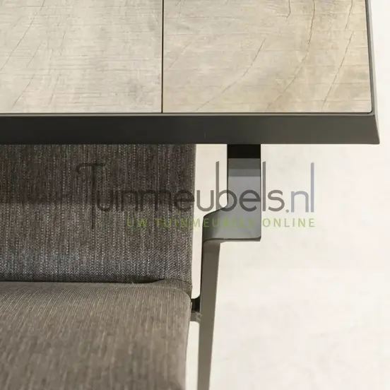 Tuinset Fardau met Castilla negro kruispoot 240cm tafel - afbeelding 5