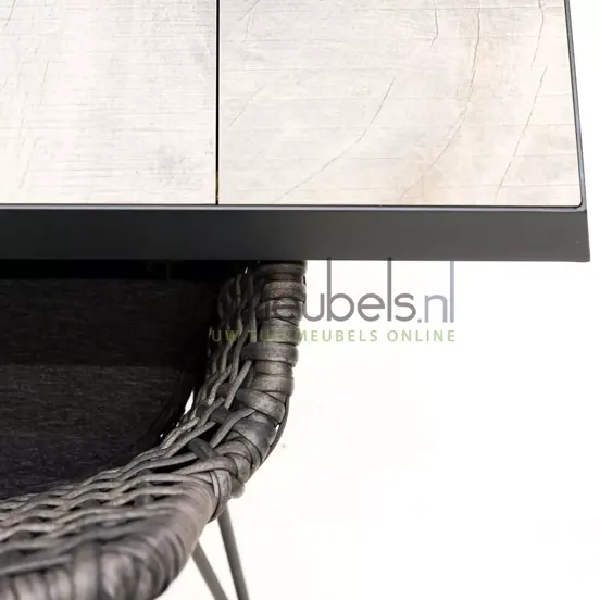 Tuinset Opera met Castilla negro kruispoot 240cm tafel - afbeelding 5