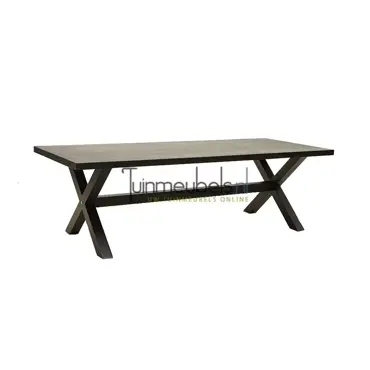 Tuinset Rattan met Vita Braga 240cm tafel www.tuinmeubels.nl