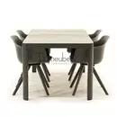 Tuinset Solid met Castilla Negro 160cm tafel www.tuinmeubels.nl