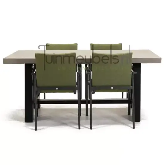 Tuinstoel Anzio dining forest green met Cento tafel 180 cm, tuinmeubels.nl, foto 2