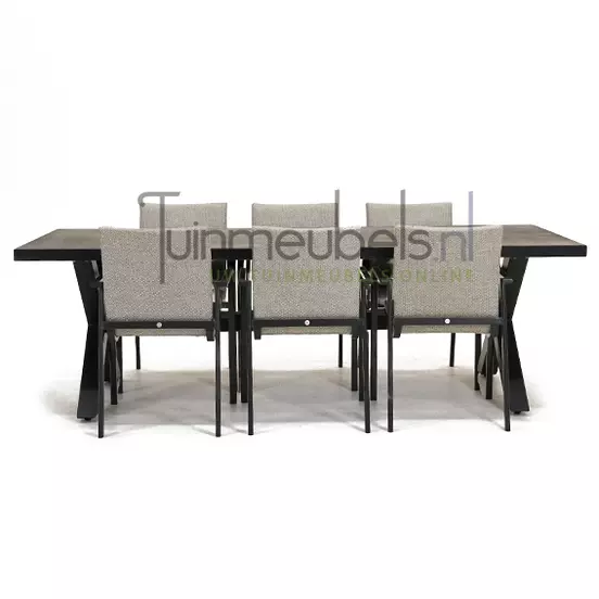 Tuinstoel Anzio dining soft grey met braga tafel 240 cm, tuinmeubels.nl, foto 2