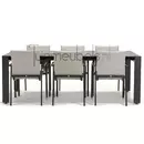 Tuinstoel Anzio soft grey 8 stoelen met rialto aluminium tafel 213 x 269 cm, tuinmeubels.nl, foto 3