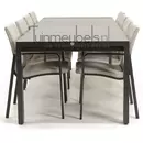 Tuinstoel Anzio soft grey 8 stoelen met rialto aluminium tafel 262 x 329 cm, tuinmeubels.nl, foto 3