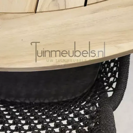 Tuinstoel Athena dining knotted met Louvre 160 cm teaktafel, tuinmeubels.nl, foto 2
