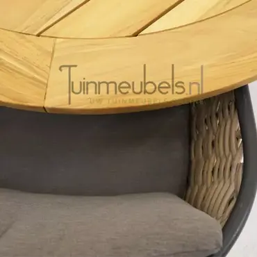 Tuinstoel bo dining met basso tafel 130 cm, tuinmeubels.nl, foto 2