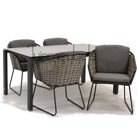 Tuinstoel bo dining met GOA HPL 160 licht grijs, tuinmeubels.nl, foto 1