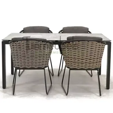 Tuinstoel bo dining met GOA HPL 160 licht grijs, tuinmeubels.nl, foto 2