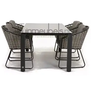 Tuinstoel bo dining met GOA HPL 160 licht grijs, tuinmeubels.nl, foto 3