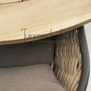 Tuinstoel bo dining met Louvre 160 cm teaktafel, tuinmeubels.nl, foto  2