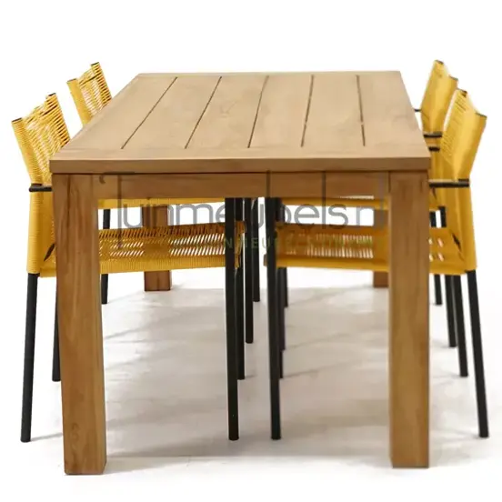 Tuinstoel Jakarta lemon met Colombo tafel 180 cm, tuinmeubels.nl, foto 3