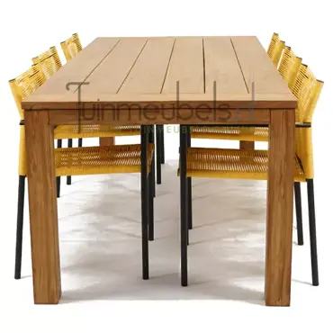 Tuinstoel Jakarta lemon met Colombo tafel 240 cm, tuinmeubels.nl, foto 3