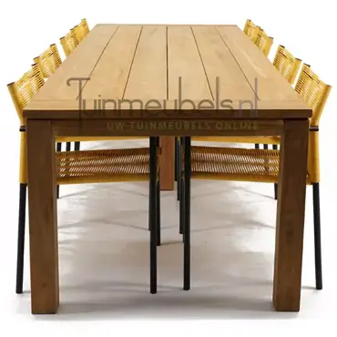 Tuinstoel Jakarta lemon met Colombo tafel 300 cm, tuinmeubels.nl, foto 3