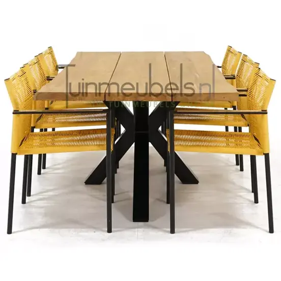 Tuinstoel Jakarta lemon met Spectral tafel 200 cm, tuinmeubels.nl, foto 3