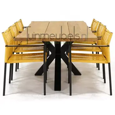 Tuinstoel Jakarta lemon met Spectral tafel 200 cm, tuinmeubels.nl, foto 3