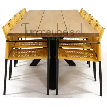 Tuinstoel Jakarta lemon met Spectral tafel 260 cm, tuinmeubels.nl, foto 2