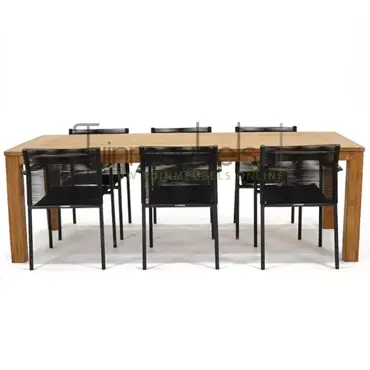 Tuinstoel Jakarta zwart met Colombo tafel 240 cm, tuinmeubels.nl, foto 2