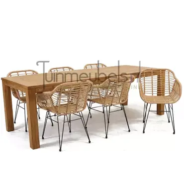 Tuinstoel Moda nature met Colombo tafel 240, tuinmeubels.nl, foto 1