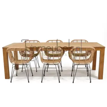 Tuinstoel Moda nature met Colombo tafel 240, tuinmeubels.nl, foto 2