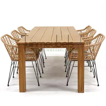 Tuinstoel Moda nature met Colombo tafel 240, tuinmeubels.nl, foto 3