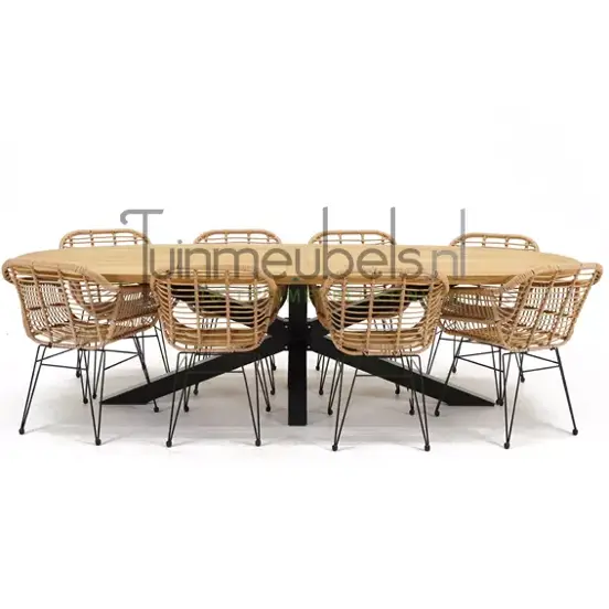 Tuinstoel Moda nature met Mistral tafel ovaal 280, tuinmeubels.nl, foto 2