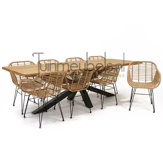 Tuinstoel Moda nature met Spectral tafel 260