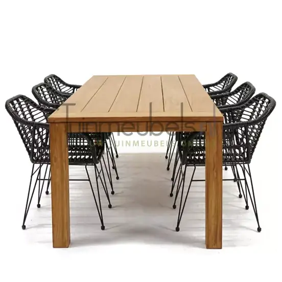 Tuinstoel Moda zwart met Colombo tafel 240, tuinmeubels.nl, foto 3