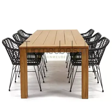 Tuinstoel Moda zwart met Colombo tafel 240, tuinmeubels.nl, foto 3