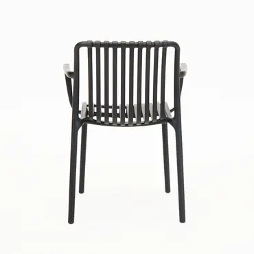 Tuinstoel Vita Porto Zwart B-03 Stapelbaar Tuinmeubels.nl, foto 4