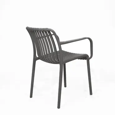 Vita Porto stapelstoel Taupe achter, Vita, tuinmeubels