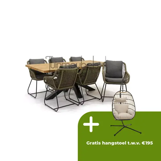 Tuinstoel Portofino olijf groen met Spectral 200 - afbeelding 1