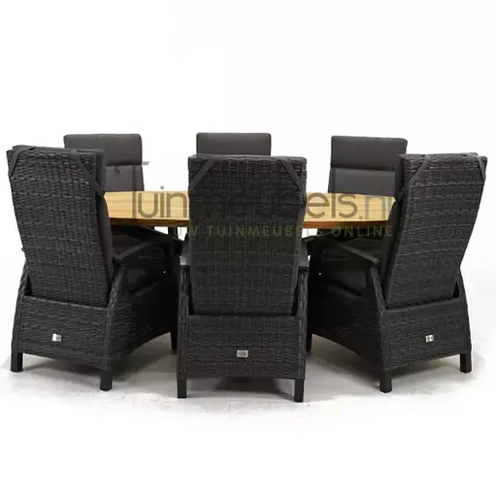 Tuinstoel Prato Forte wicker met Prado 240 elips cm teaktafel, tuinmeubels.nl, foto 2