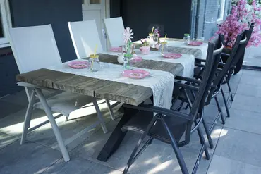 Tuinstoel Primero verstelbaar crème sfeer, Vita, tuinmeubels.nl