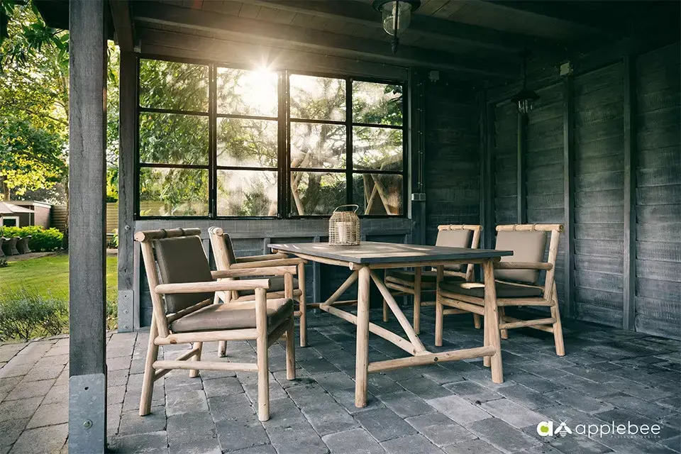 tent boeren desinfecteren Tuinstoel Rooty - teak - Tuinmeubels.nl