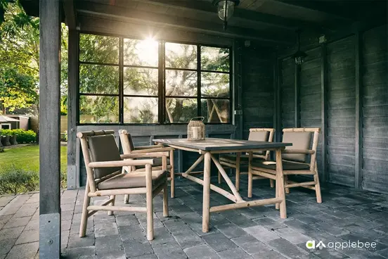 www.tuinmeubels.nl applebee diningstoel teak, foto 2