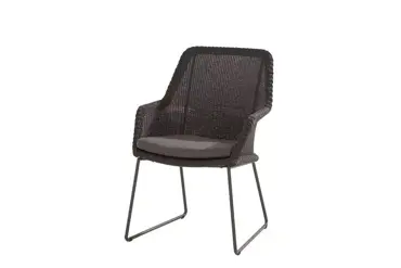 Tuinstoel Samoa Ecoloom Antraciet met kussen | 4 Seasons Outdoor