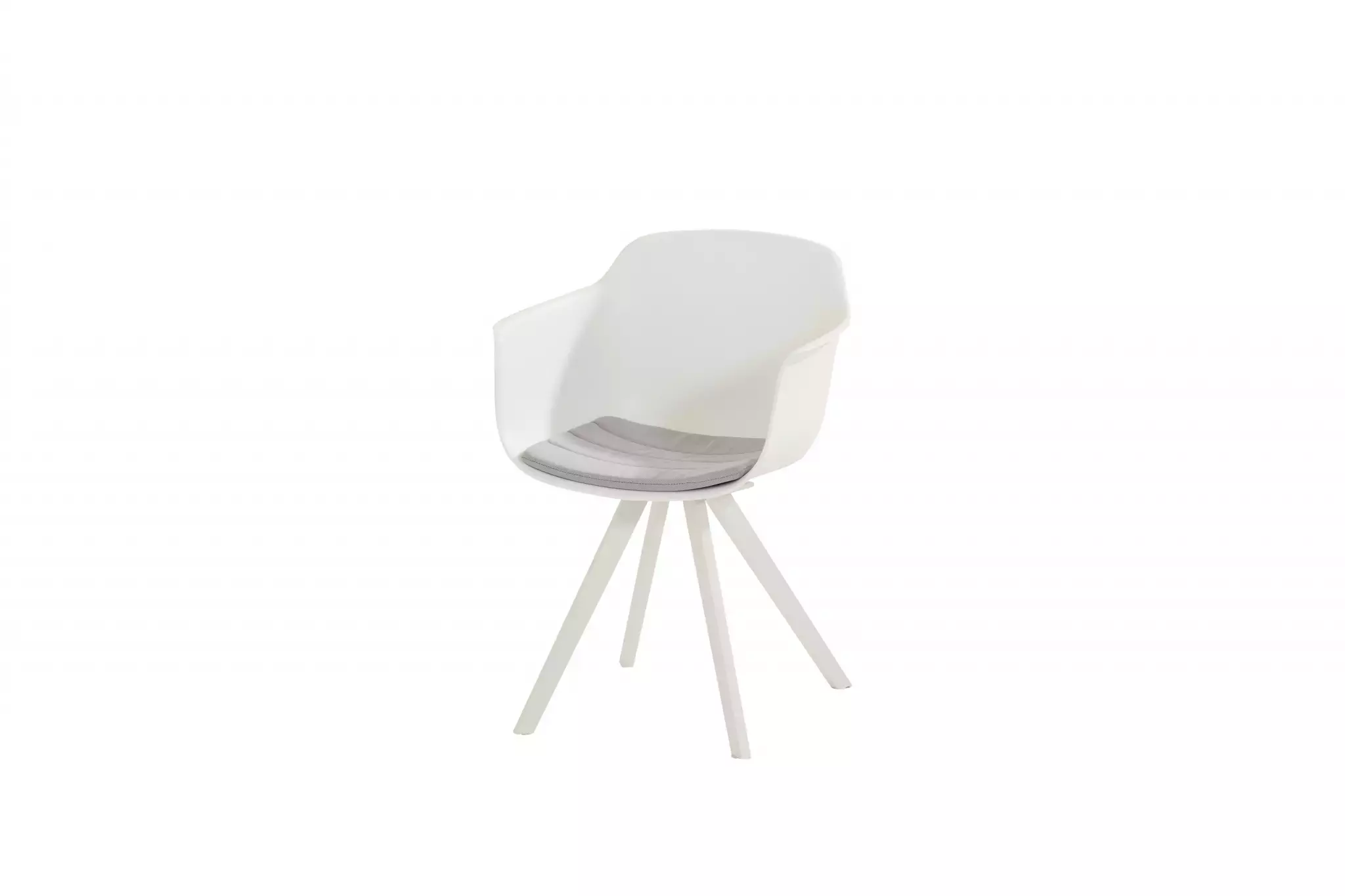 Tuinstoel Solid met kussen - wit | 4 Seasons Outdoor