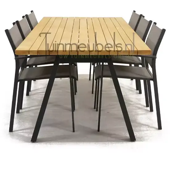 Tuinstoel Tosca dining met Ambassador 240 cm teaktafel, tuinmeubels.nl, foto 3