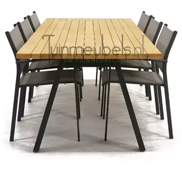 Tuinstoel Tosca dining met Ambassador 240 cm teaktafel, tuinmeubels.nl, foto 3