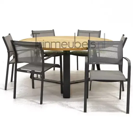Tuinstoel Tosca dining met Basso 160 cm teaktafel, foto 1